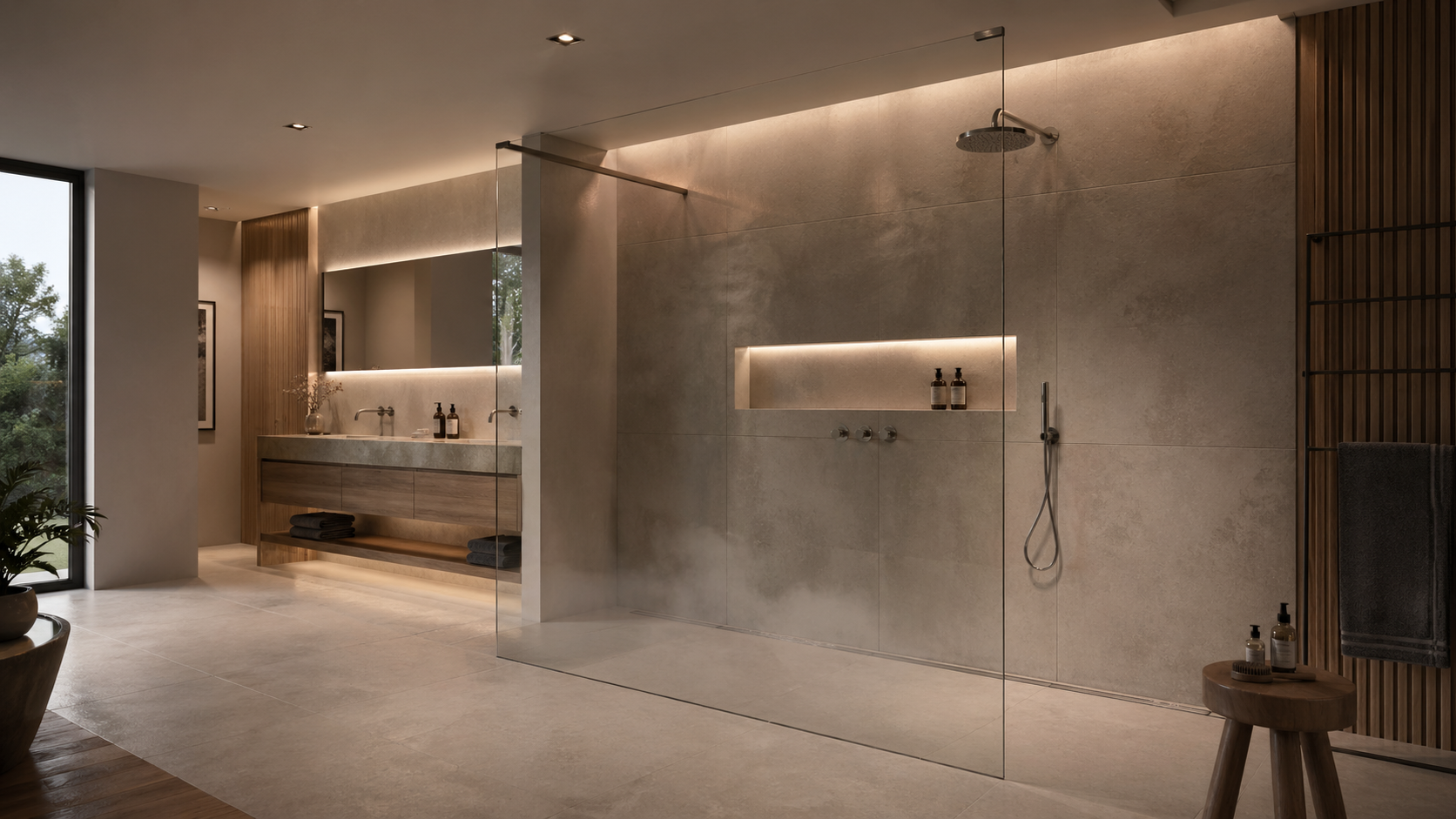 Kabiny prysznicowe walk-in